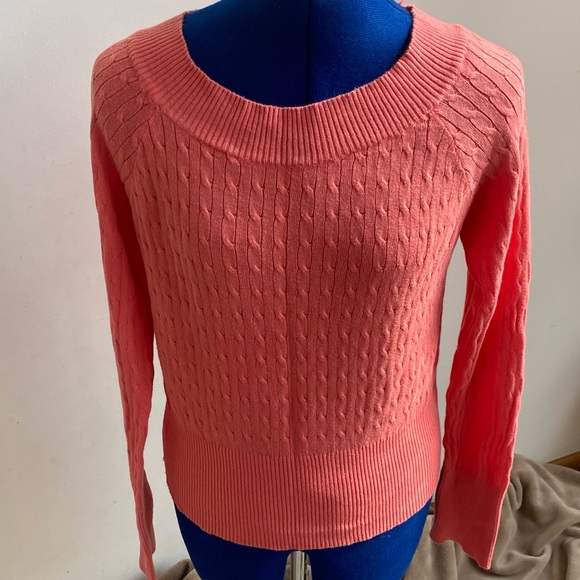 Nine & Company light orange sweater. Like new. - Picture 2 of 3